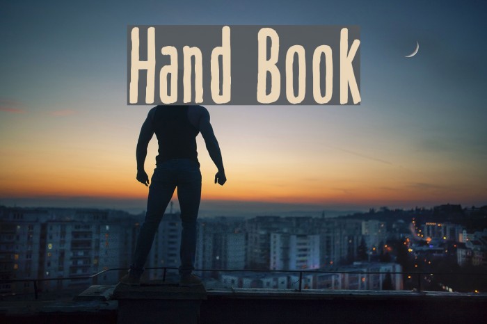 Hand Book Font examples