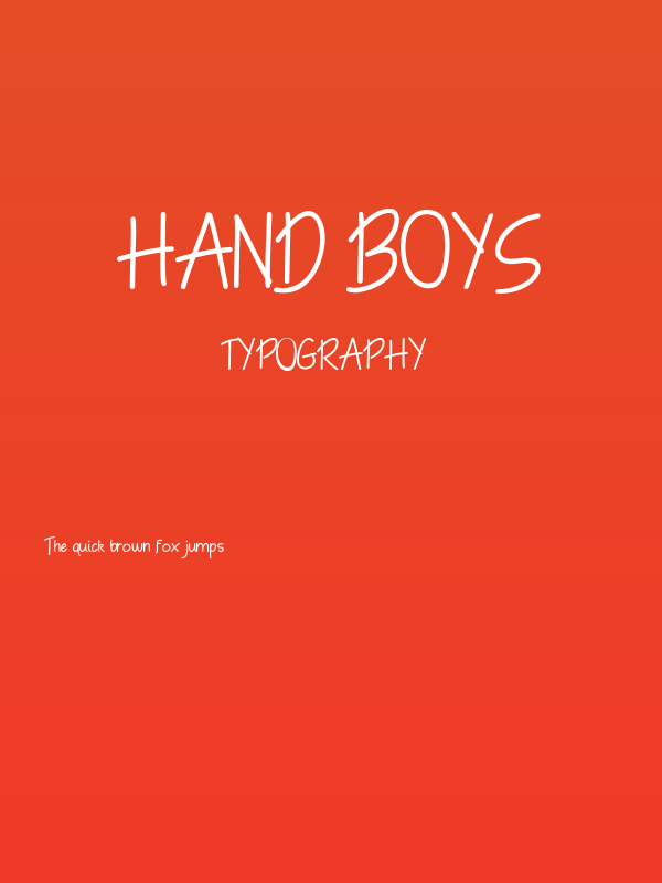 Hand Boys Poster