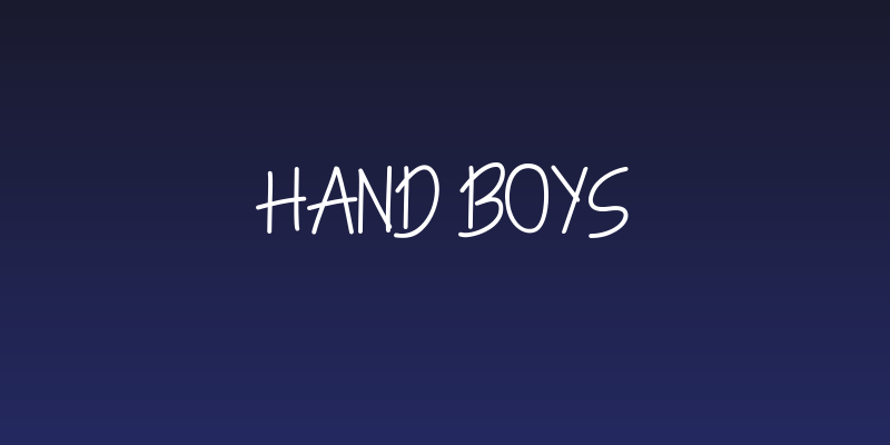 Hand Boys Social Header