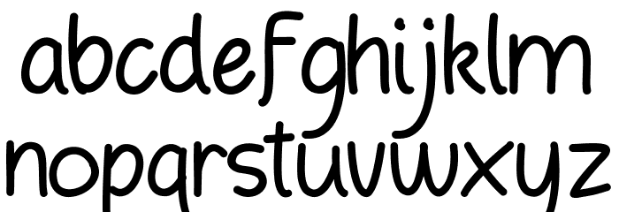 Hand Boys Font LOWERCASE