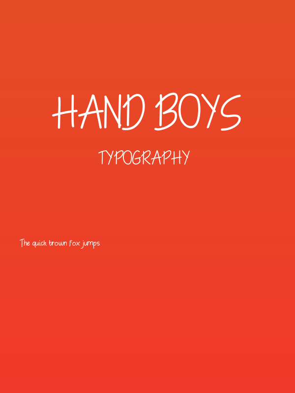 Hand Boys Poster