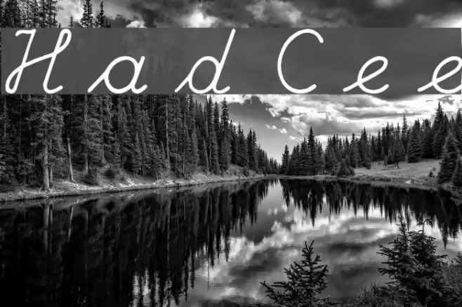 Hand Center Font examples