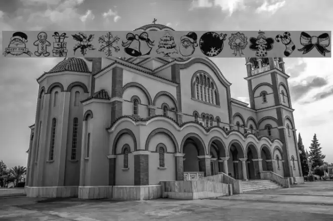 Hand Christmas Doodle Font examples