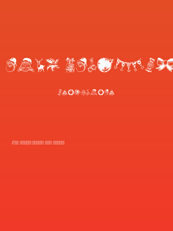 Hand Christmas Doodle Poster