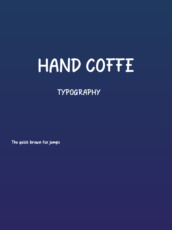 Hand Coffe Poster