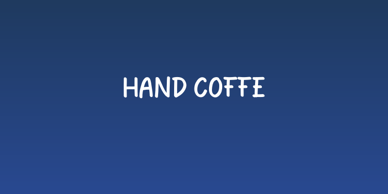 Hand Coffe Social Header