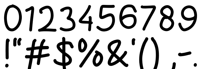 Hand Craft Font OTHER CHARS