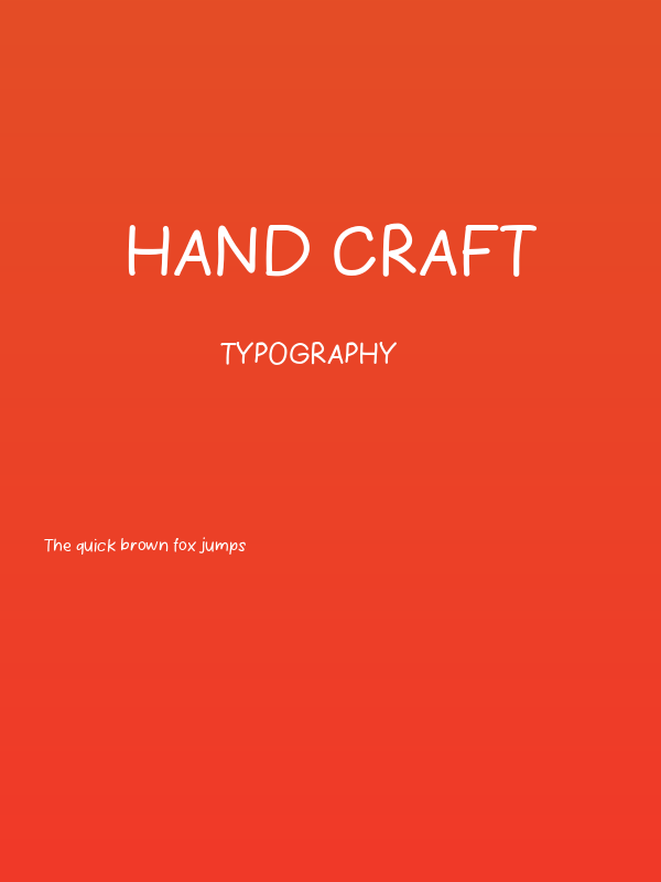 Hand Craft Poster