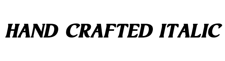 Hand Crafted Italic  フリーフォントのダウンロード