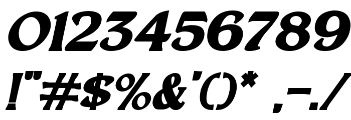 Hand Crafted Italic Font OTHER CHARS