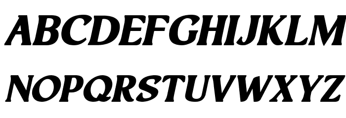 Hand Crafted Italic Font LOWERCASE
