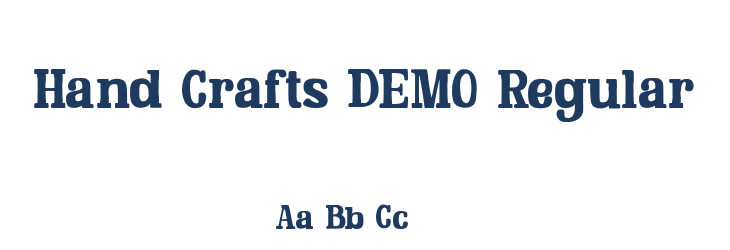 Hand Crafts DEMO Regular Font Preview