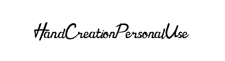 Hand Creation Personal Use  Descarca Fonturi Gratis