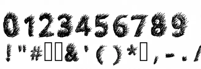 Hand Drawn Lawn Font OTHER CHARS