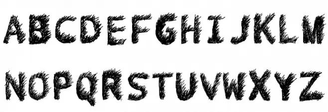 Hand Drawn Lawn Font Litere mari