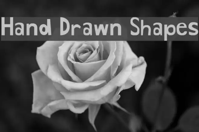 Hand Drawn Shapes Font examples