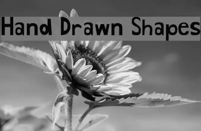Hand Drawn Shapes Font examples