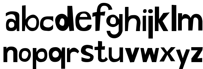 Hand Drawn Shapes Font LOWERCASE