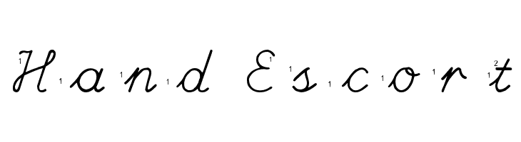 Hand Escort Font