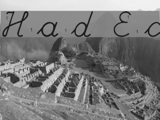 Hand Escort Font examples