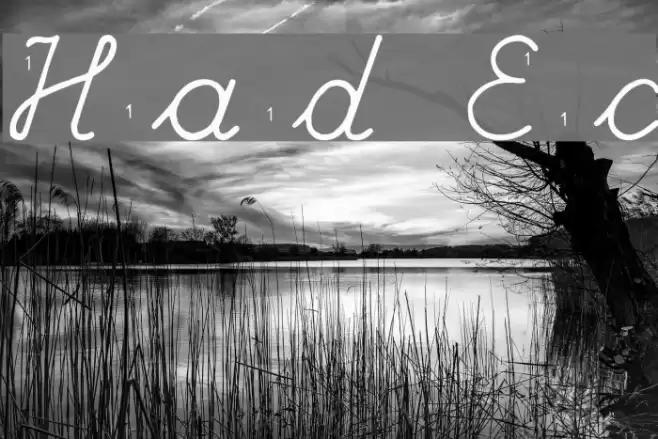 Hand Escort Font examples