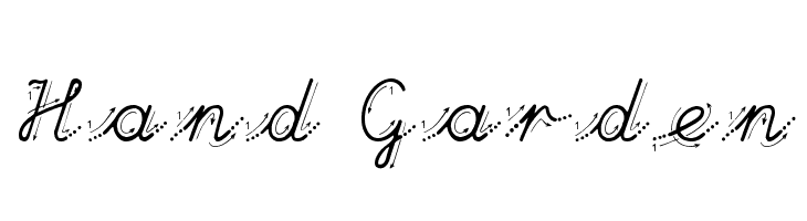 Hand Garden Font