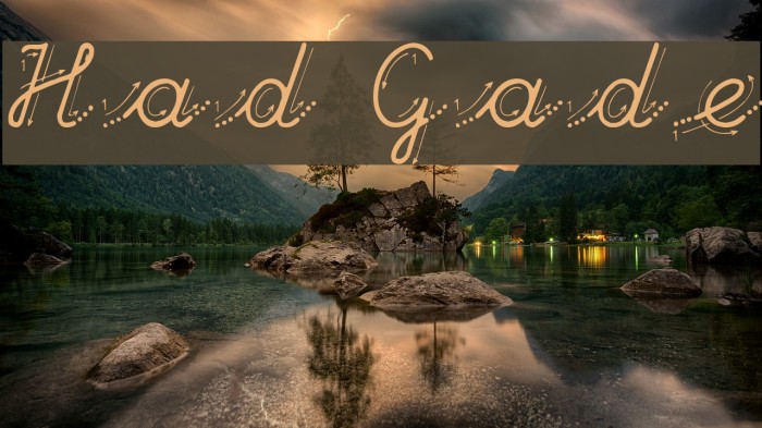 Hand Garden Font examples