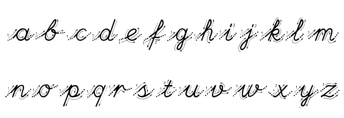 Hand Garden Font LOWERCASE