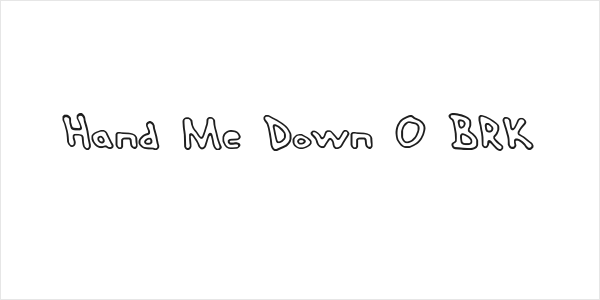 Hand Me Down O BRK Logo