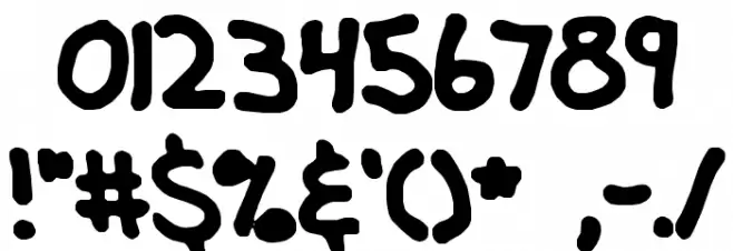 Hand Me Down S BRK Font OTHER CHARS