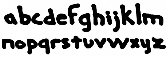 Hand Me Down S BRK フォント 小文字