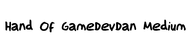 Hand Of GameDevDan Medium  Fuentes Gratis Descargar