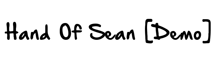 Hand Of Sean [Demo]  Descarca Fonturi Gratis