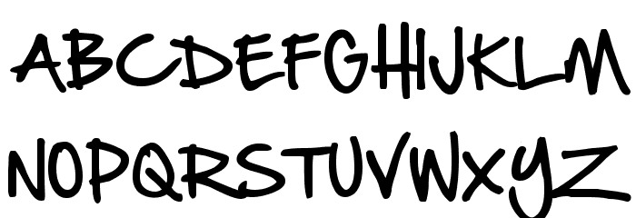 Hand Of Sean Font UPPERCASE
