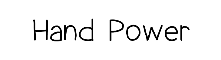 Hand Power  font caratteri gratis