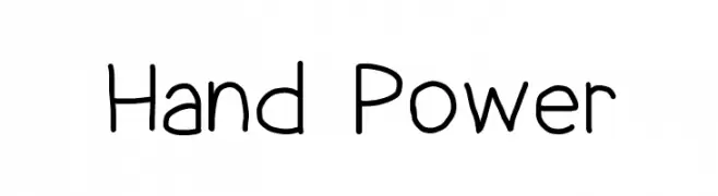 Hand Power  baixar fontes gratis