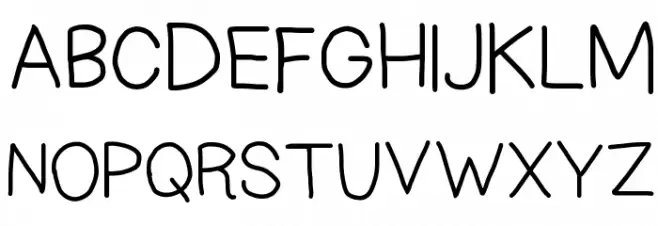 Hand Power Schriftart Groß