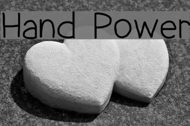 Hand Power Font examples