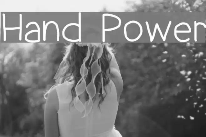 Hand Power Font examples