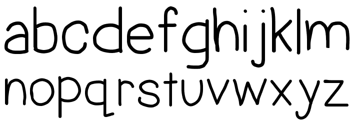 Hand Power Font LOWERCASE