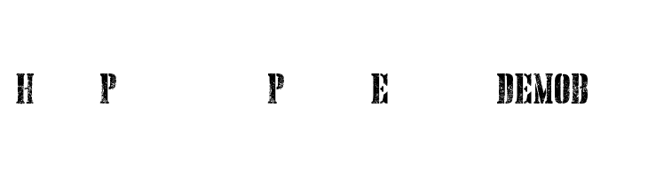 Hand Printing Press Eroded DEMO Bold 字体