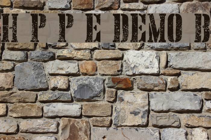 Hand Printing Press Eroded DEMO Bold Font examples