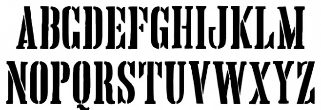 Hand Printing Press Stencil_demo Шрифта ВЕРХНИЙ