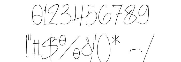 Hand Real Regular Font OTHER CHARS