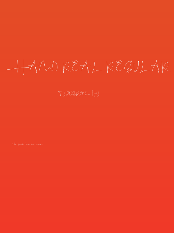 Hand Real Regular Poster