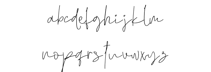 Hand Real Regular Font LOWERCASE