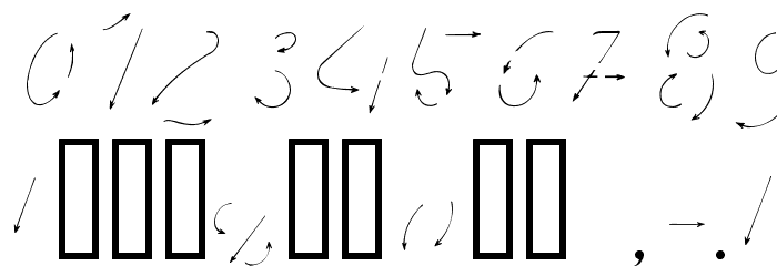 Hand Road Font OTHER CHARS