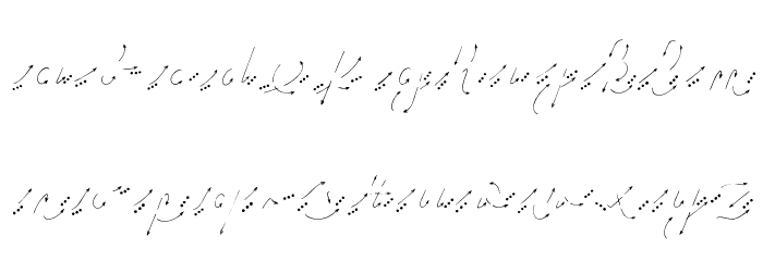 Hand Road Font LOWERCASE