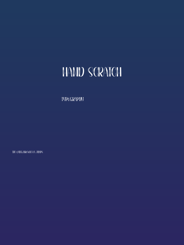 Hand Scratch Poster