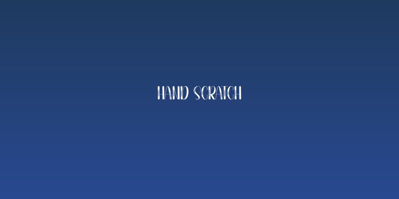 Hand Scratch Social Header